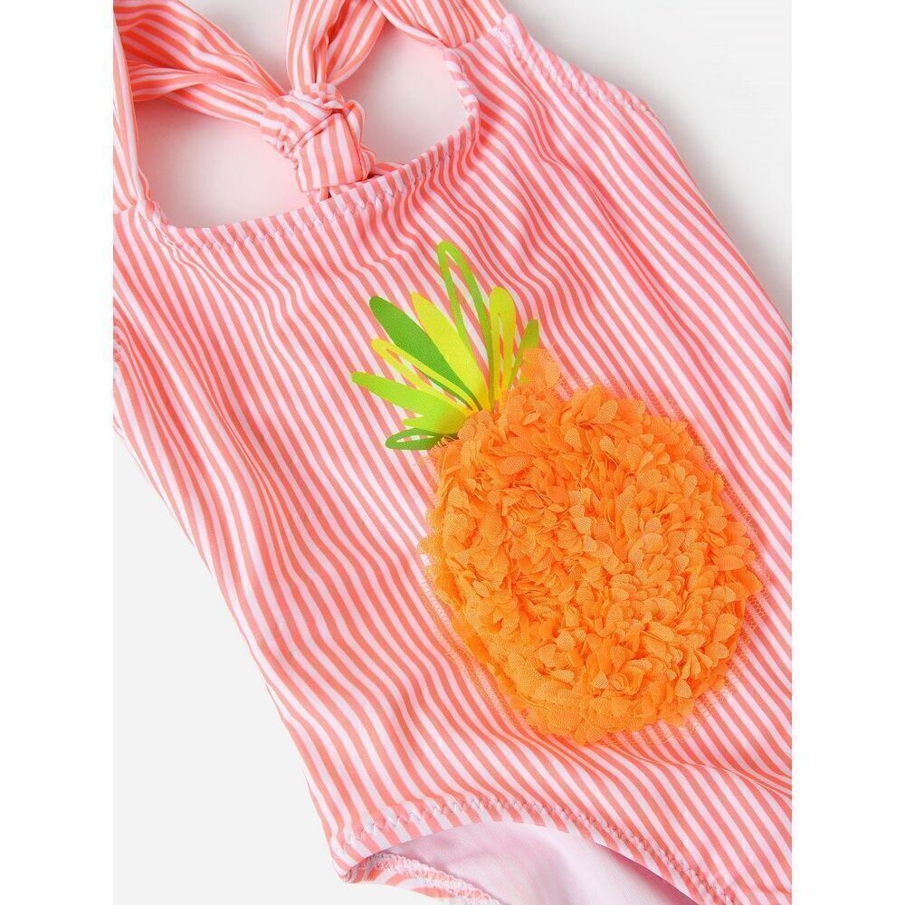 MAYORAL Toddler Girls' 3D Pineapple Swimsuit Size 8